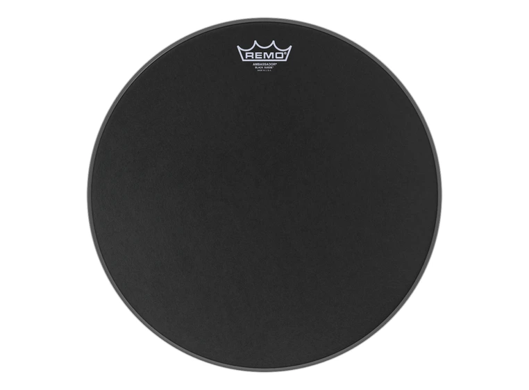 Remo BA-0816-ES Ambassador Black Suede 16 